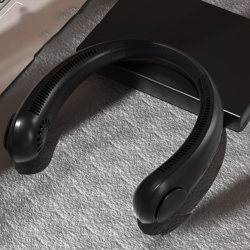 Ventilador colgante sin hojas para el cuello, carga USB, ventilador silencioso y cómodo